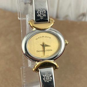 Vintage Giorgio of Beverly Hills Swiss Made Luxury Watch Gold & Stainless Steel